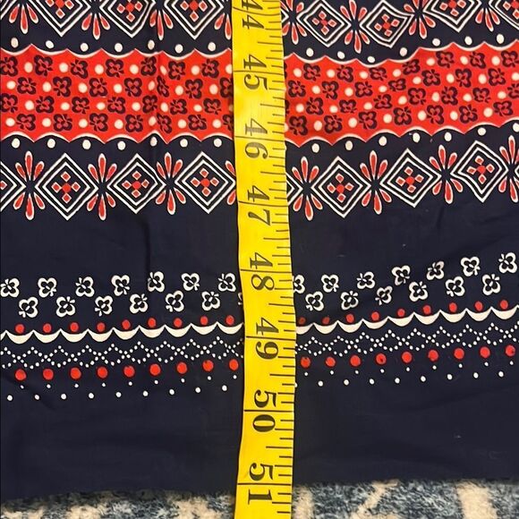 Vintage Juniors Of San Francisco Bohemian Front Lace Design Print Dress - Picture 14 of 14